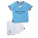 Billige Manchester City Hjemmetrøye Barn 2022-23 Kortermet (+ korte bukser)